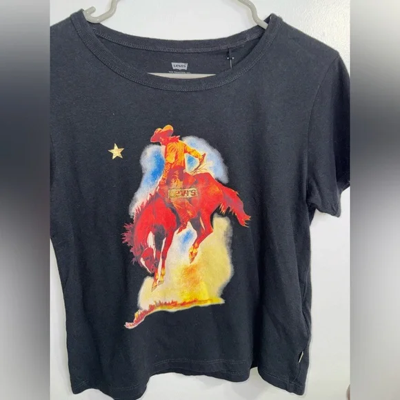 Levi's Cowboy Ringer Women's T Shirt NWT Size XS - Picture 6 of 8